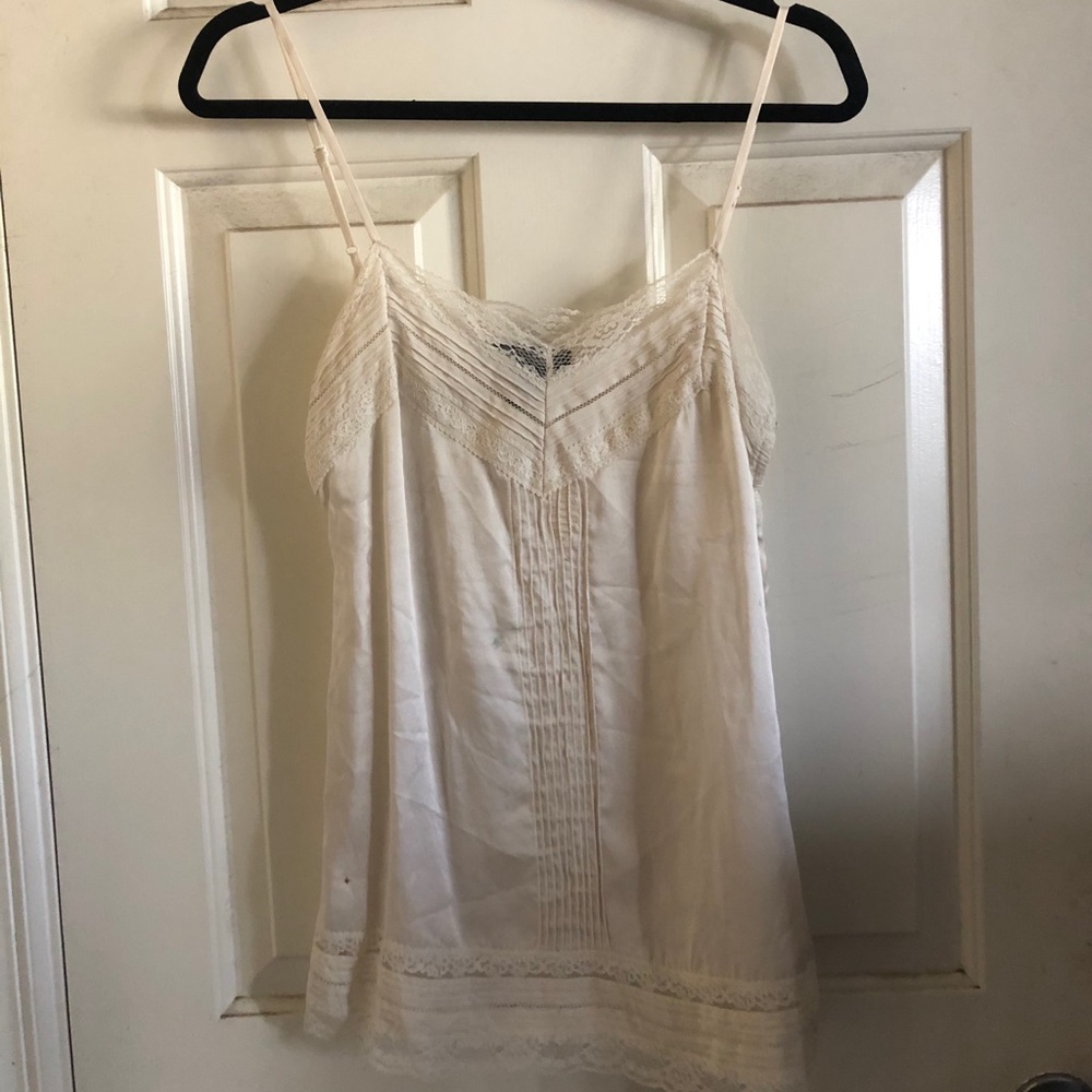 Satin lace top